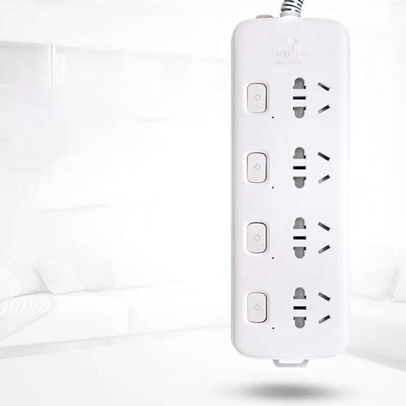 BULL 4-Outlet Power Strip with Individual Switches