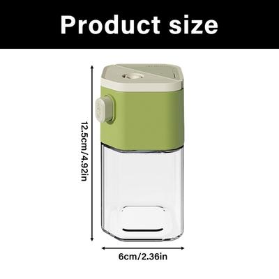 Double Purpose Glass Salt And Spices Shaker With Measuring Dispensing And Leakproof Design For Kitchen Dining Table