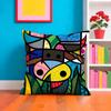 Romero BBritto Singer Pillow Case Pillow Case Plush Fabric Soft Double Sided Print Home Sofa High Quality Cushion