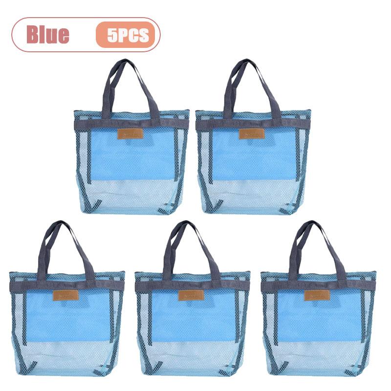 Travel Beach Bag Tote Bag with Mesh Pockets Outdoor Swimmer Toiletry Bag Organizer Packing Cube Carry on Bag for Vacation