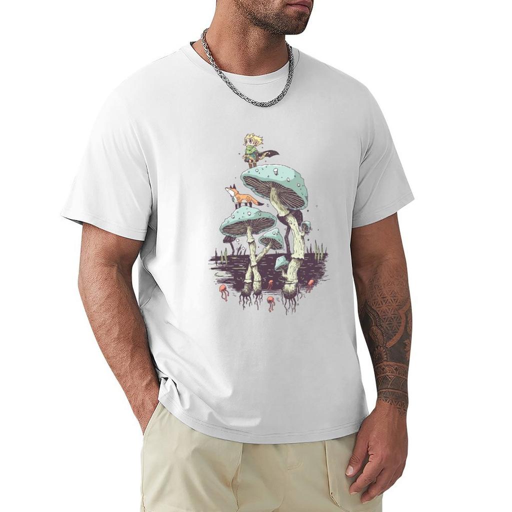 Elven Ranger T-Shirt Aesthetic Clothing Summer Tops Men T Shirts