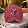 Vintage Washed Tiger Head Print Baseball Cap  Adjustable for Weddings Parties Festivals Bachelor Parties Cycling Camping