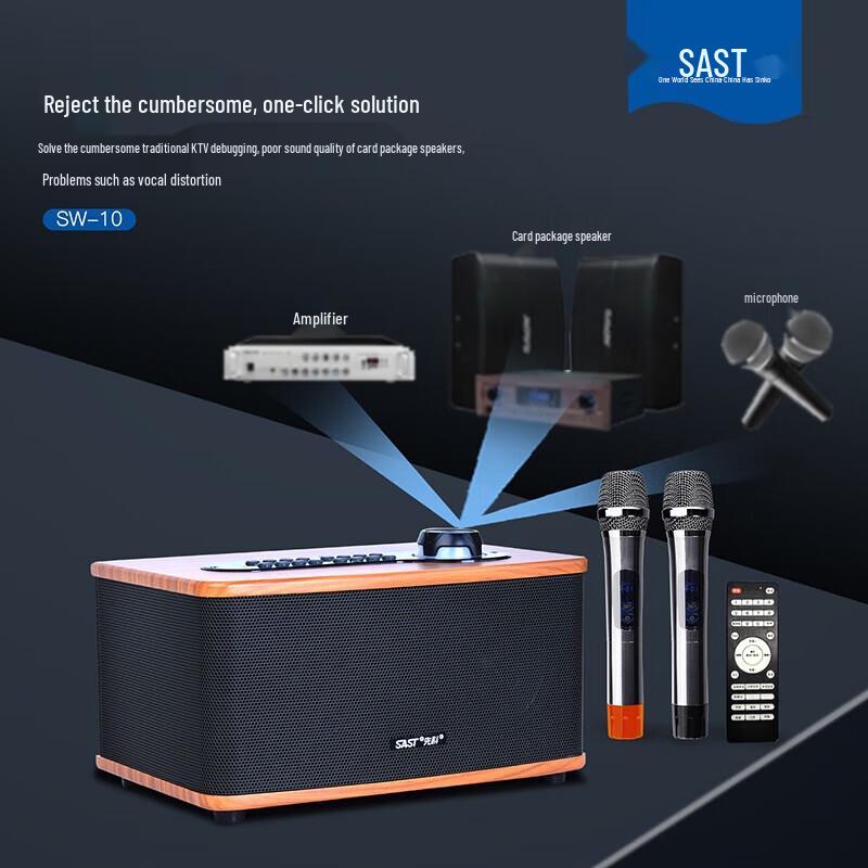 SAST SW-10 Wireless KTV Karaoke Speaker System