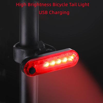 Tylne światła rowerowe z ładowaniem przez USB, światło ostrzegawcze do jazdy nocnej, pasujące do większości rowerów