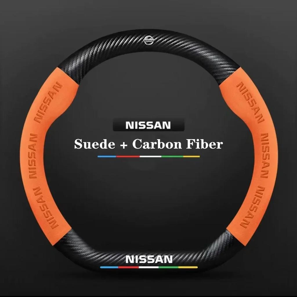 Car Steering Wheel Cover Nissan Qashqai Juke X-Trail Patrol Note Leaf Altima Maxima Micra Murano Rogue Pulsar Sentra Teana Tiida