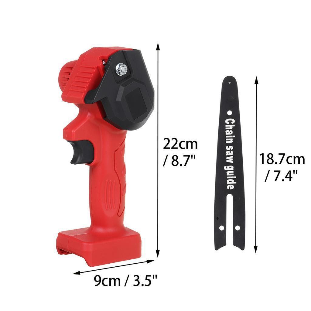 800W 6 Inch Electric Chain Saw Portable Electric Pruning Saw Woodworking Tool with 2 Lithium Battery
