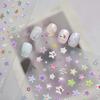 Tomoni Shell Light Nail Stickers: Popular Cute Colorful Star Nail Art Accessories