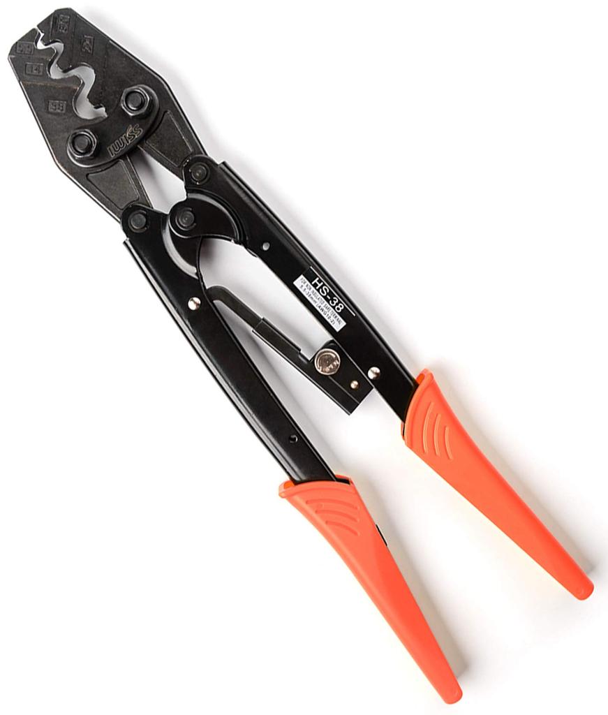 IWISS Bare Crimp Bare Crimp Crimping Compatible with HS-38 Terminals, Sleeves, Tool, General-Purpose Type, 5.5-38.0 Sq.