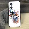 Watercolor Painting The Fox Phone Case For OPPO Reno 12F 12 13 F 11 8T 7 8 10 Pro OPPO Find X5 Lite X3 X6 X8 Pro Cover