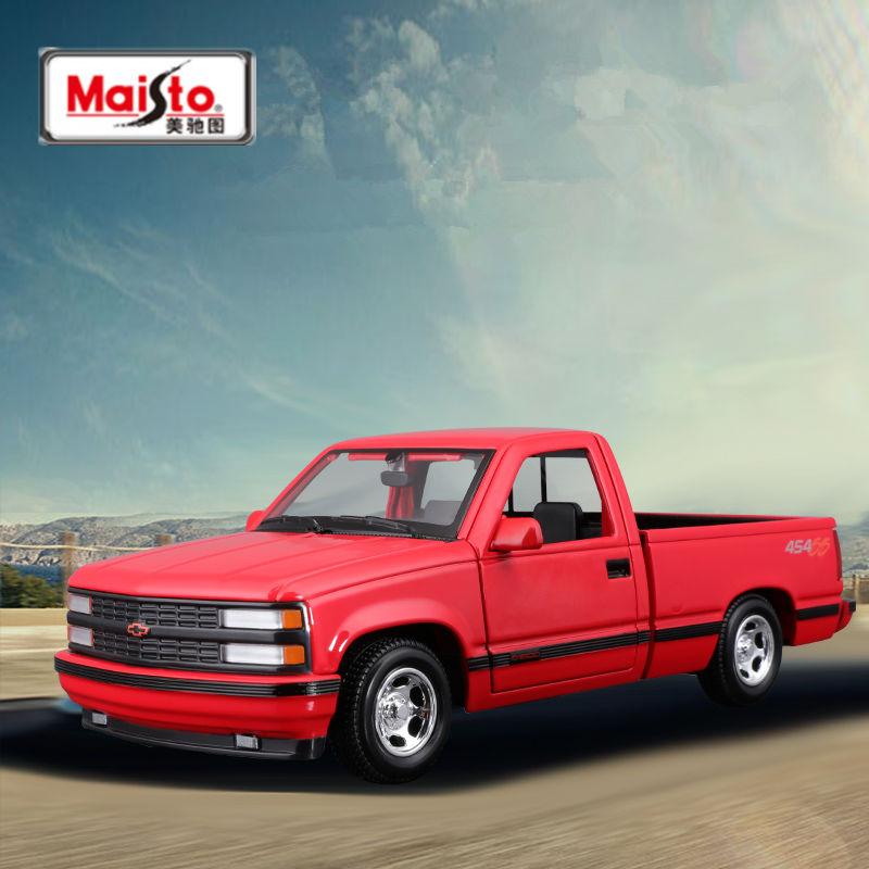 Maisto 1:24 Chevrolet 454 SS Alloy Pickup Car Model Diecast Metal Off-road Vehicles Car Model Simulation Collection Kid Toy Gift
