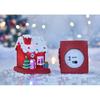 Diy Christmas House Ornaments Simulation Miniature Handicraft With Lights For Xmas Holiday Party Decor