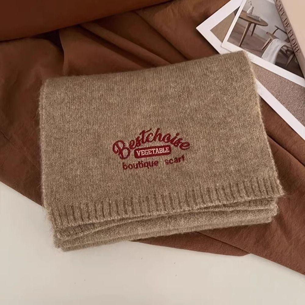 

Embroidered Wool Scarf Cashmere Shawl Long Shawl Classic Winter Cashmere Scarves Male колір світло кави