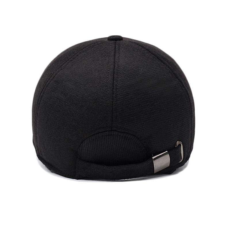 Winter Ear Protection Cotton Cap Men's Coldproof Warm Baseball Cap Middle-aged And Old Dad Cap