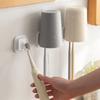 2PCS Punch-Free Bathroom Toothbrush Holder Plastic Toothbrush Shelf  Bathroom
