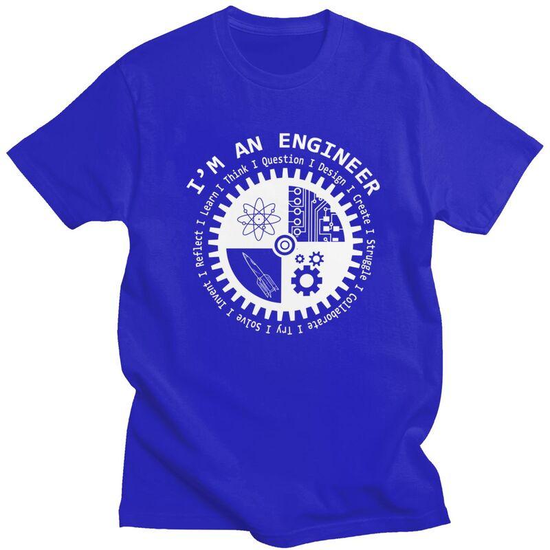 Custom Im An Engineer Tshirt for Men Short Sleeves Leisure T Shirt Tshirt Loose Fit 100 Cotton Tee Gift Idea