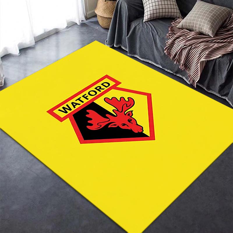 Watford FC Carpet Rug for Living Room Bedroom Home Sofa Decoration,Kids play Non-slip Floor Mat