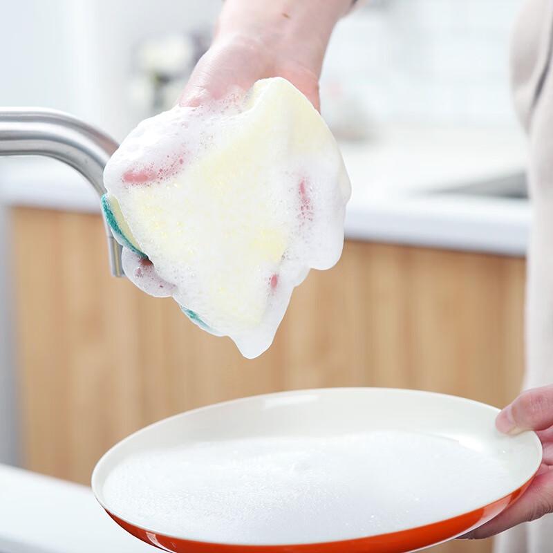 Waist-shaped Sponge Scouring Pad