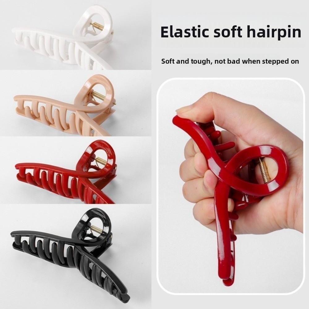 Flexibele Haarklemmen Zonder Knoop Anti-Botsing Bescherming Zacht Siliconen Haaienklem Comfortabele Antislip Paardenstaart Haarklemmen