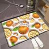 3D Stereoscopic Vision Fruit Printed Bathroom Floor Mat Anti slip Water Absorbing Quick drying Bathroom Home Decoration