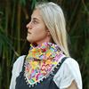 Trendy Triangular Neck Shawl Neckerchief For Lady With Soft Fabric And Decorative Tassels for Women Spring Everday Wear