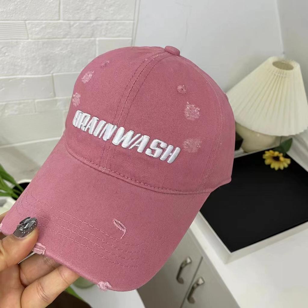 Pălării de Damă  La Modă și Versatile  Versiune Mică Coreeană Șapcă de Baseball Mai Mare și Mai Adâncă Litere Brodate Șapcă de Baseball