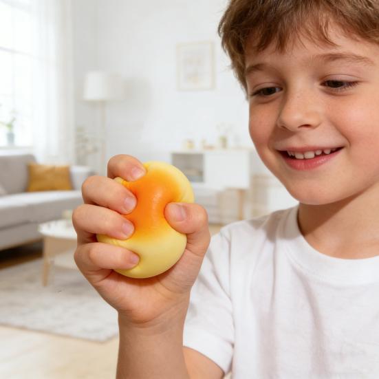 1/2/3Pcs Simulation Butter Bread Squeeze Slow Rising Stress Toy Soft Relief Bread Sensory Toy Decompression Realistic