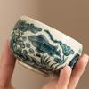 Hand Painted Ceramic Tea Cup Fish Algae Pattern Mouth Cup Chinese The Ancients Household Kung Fu Tea Cup Set Teaware Ceremony