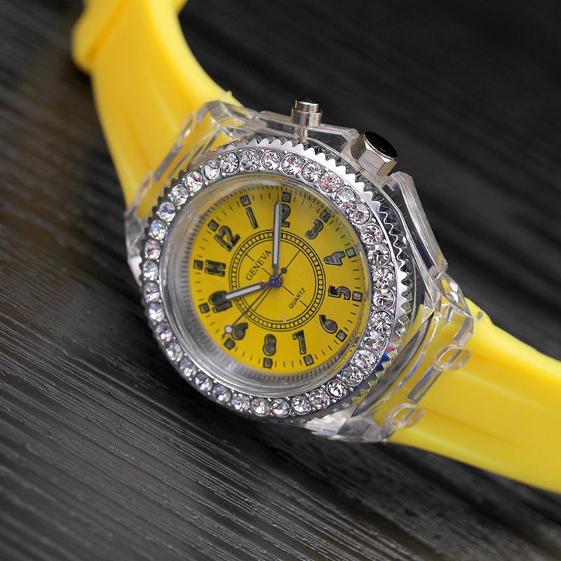 Luminous LED Silicone Fashion Watch for Women and Teens