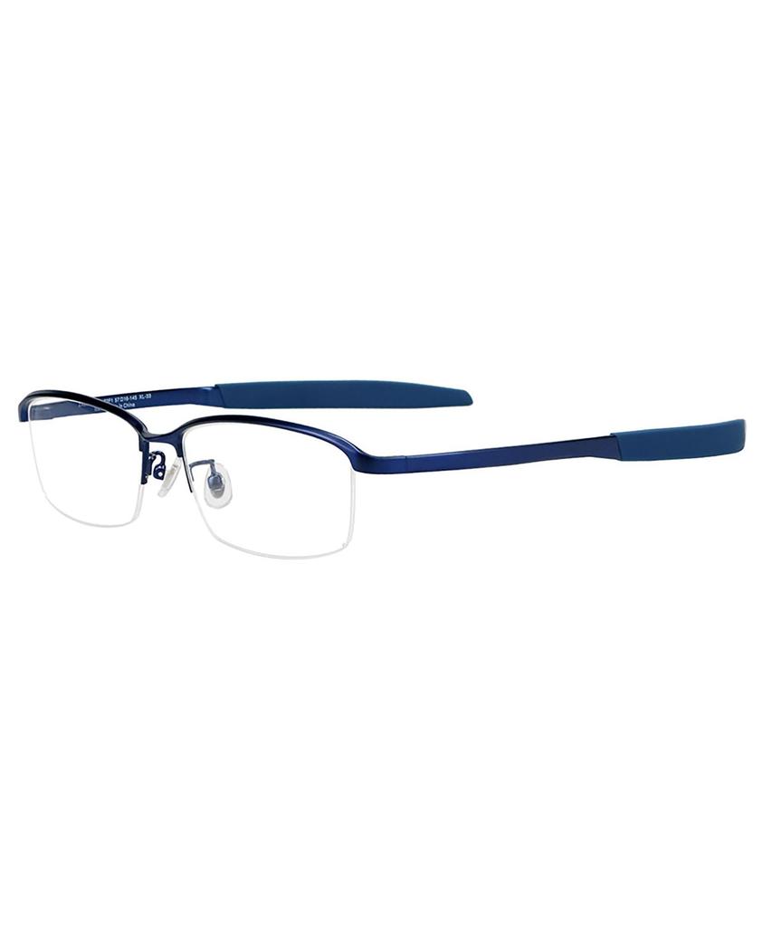 Glasses with Lens Replacement Voucher CLICK Suitable for Fashion Glasses [Zoff] Square-shaped Business/active (Blue (Navy) - ZA252017_72F1) [CLAP