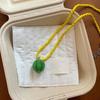 Lemon Dopamine Bead Necklace Watermelon Y2K Clavicle Chain Cute Fresh Fruit Necklace  Women