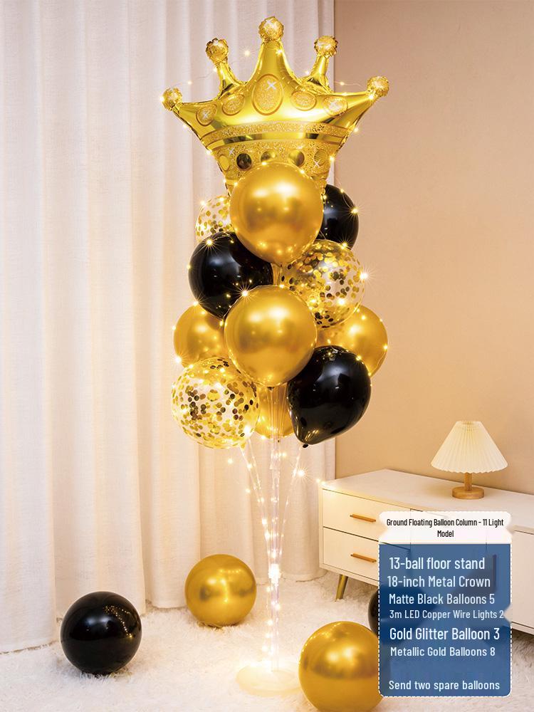 Luminous Floating Table Balloon Heart Decor for Birthday & Banquet