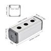uxcell Push Button Switch Control Box, Switch Button Station Box, Aluminum, 3-Hole, 16mm, with PG7 Cable Gland