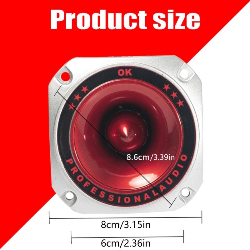 Metall 3,5" Quadratischer Lautsprecher Niedriger Energieverbrauch Breiter Frequenzbereich Piezoelektrische Hochtöner 3,5 Zoll für Heimkino