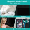 Portable Blackout Shades Film No Drill Travel Blinds 145 X 300cm