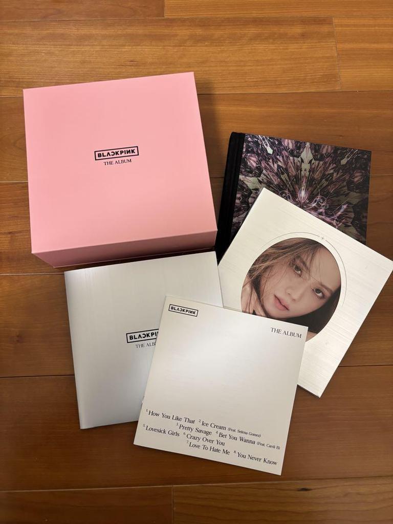 [USED] blackpink the album trading card jennie lisa jiss rosé