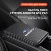 Carbon Fiber Leather Car Console Box Pad Car Armrest Cushion Cover For Subaru LEGACY Forester Outback Rally WRX WRC XV Impreza