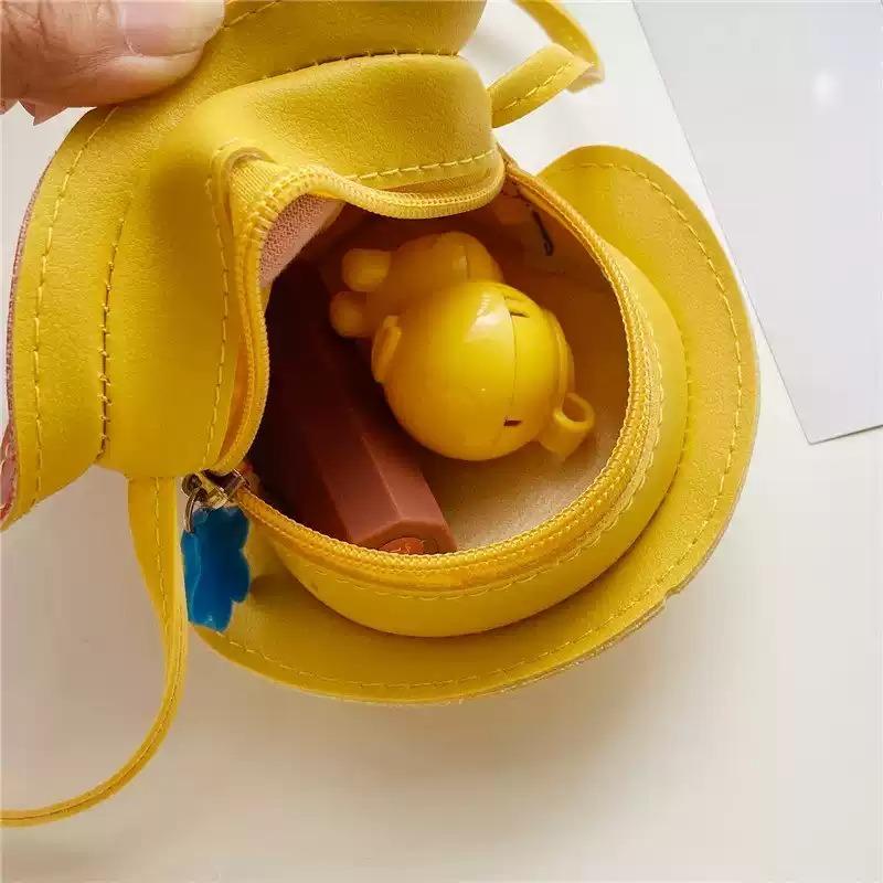 1-5PCS Cute Cartoon Mushroom House Coin Purse PU Crossbody Bag Korean Style Girls Shoulder Bag Mini Wallet Christmas Gift