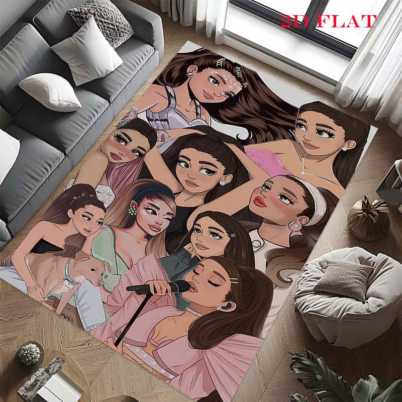 Ariana Grande Green Carpet Rug for Living Room Bedroom Home Sofa Decoration,Kids play Nonslip Floor Mat