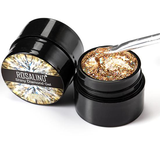 Glitter Rhinestone UV LED Nail Gel Polish Soak Off Varnish Lacquer