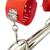 Lockable Stainless Steel Bondage Set: Adult SM Handcuffs & Footcuffs with Removable Pipe