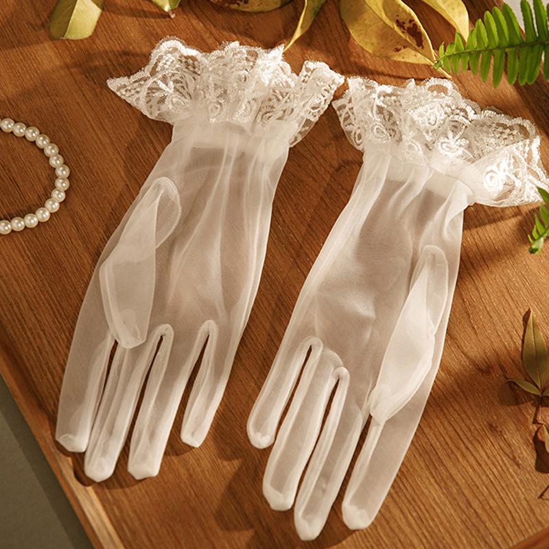 

Белые атласные перчатки невесты, кружевные свадебные перчатки с бантом, перчатки для свадебного платья, этикет для свадебного платья, аксессуары