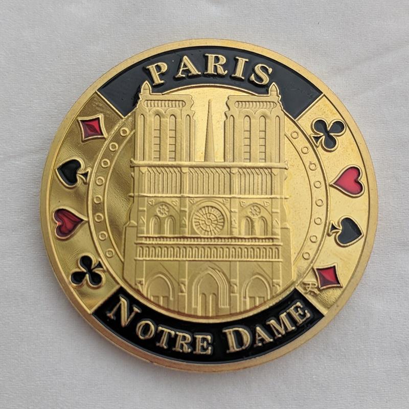 Buy Paris France Notre Dame Commemorative Coin Collecting Coins Metal Crafts Medal Collection at