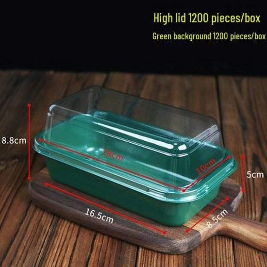 Eco-Friendly Transparent Pastry Box - Round Cat Head & Rectangular Cake Design