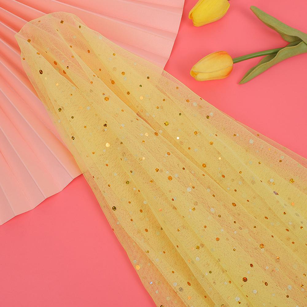 100cm X 145cm Shiny Dot Mesh Tulle Fabric Doll Beautiful Wedding Dress Costume Decoration Material DIY Clothes Sewing Supplies