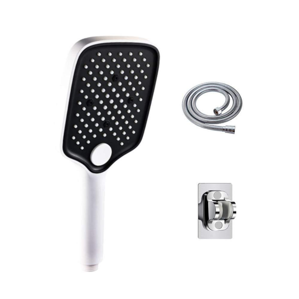 

Handheld Large Panel Pressurized Shower Head 3 Mode Bathroom Shower Nozzle Barber Shop белый