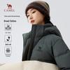 Camel M14CR07638 Unisex Hooded Puffer Down Jacket
