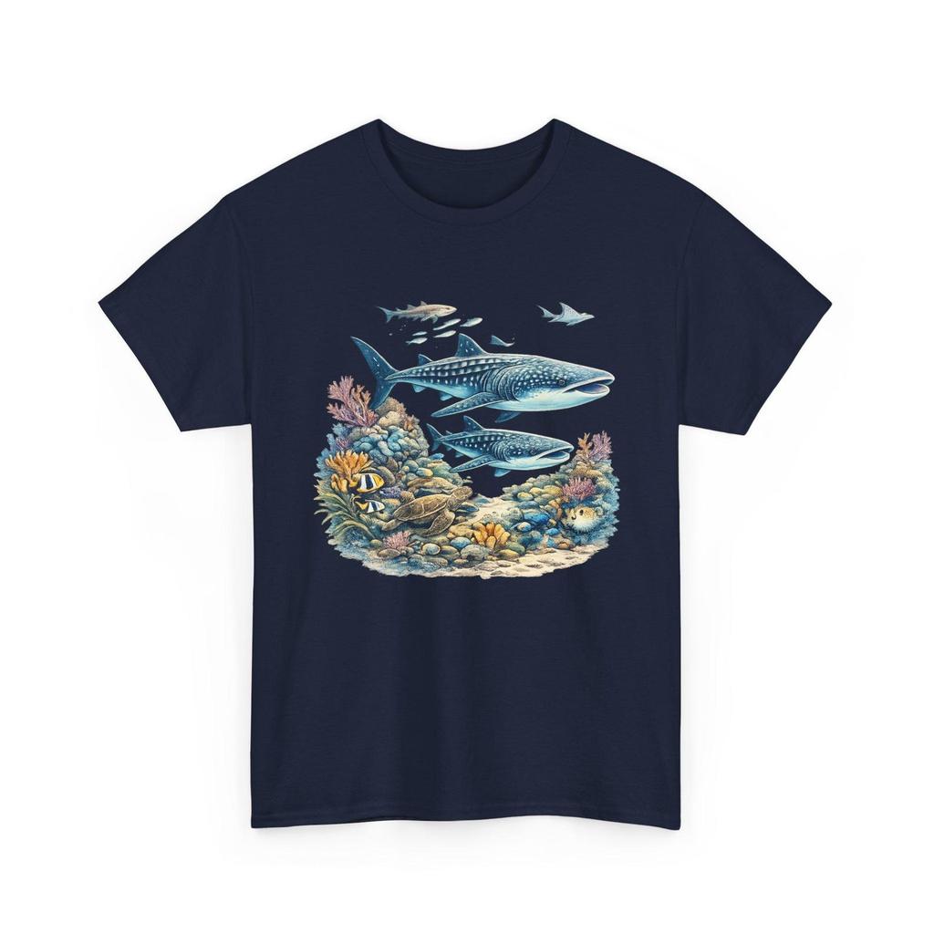 90s Sea Animals T Shirt Vintage Ocean Wildlife Retro Marine Biology Graphic Tee