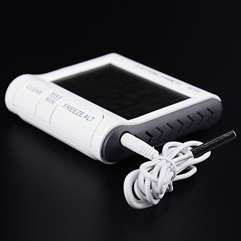 Temperatur Feuchtigkeit Detektor Innen Außen LCD Anzeige Wetterfest Elektronischer Feuchtigkeitssensor Temperaturmesser