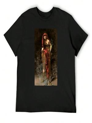 Priestess Of Delphi John Collier T-Shirt Street Wear  Tees Boys Whites T Shirts For Unisex Pack