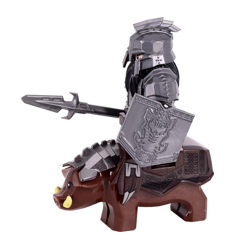 Das Wildschwein Ziegenmontur Tiere Filmmonster Zwergenkrieger Eisener Fuß Däne Anführer der Zwerge Bausteine Spielzeug Für Kinder